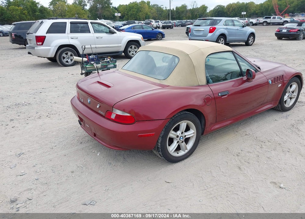 2001 BMW Z3 2.5I VIN: WBACN33441LM00591