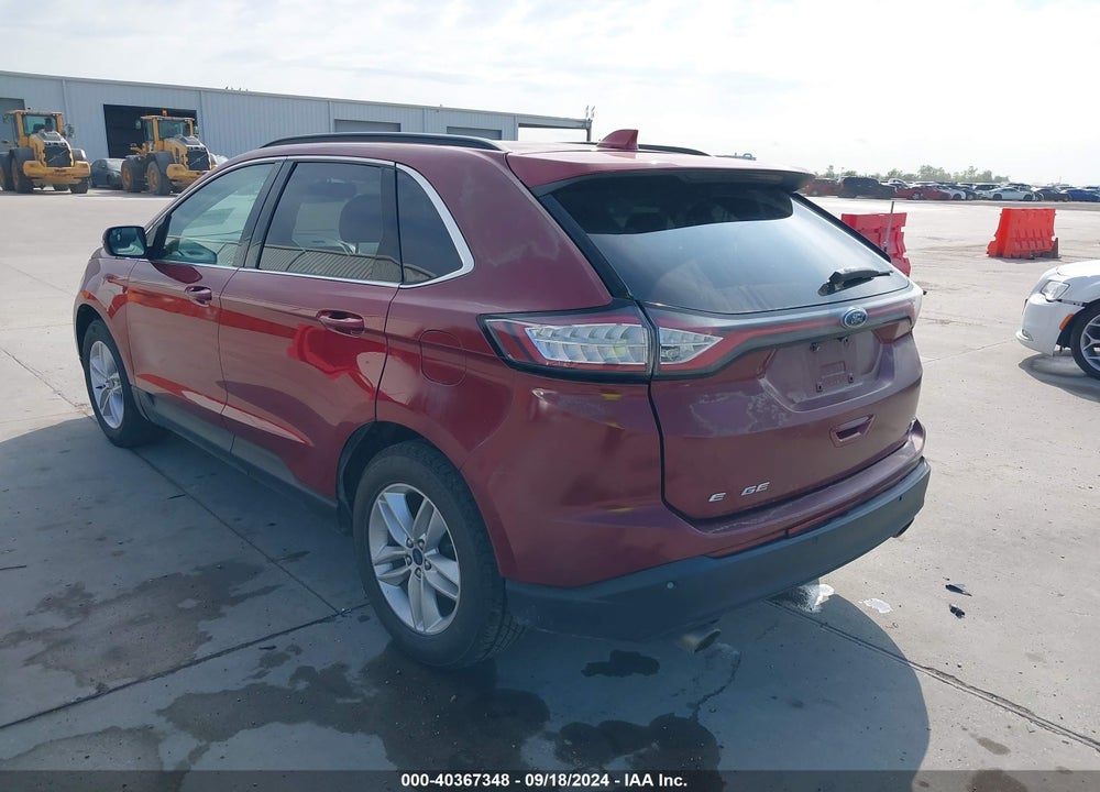 2015 FORD EDGE SEL VIN: 2FMTK4J87FBB53075