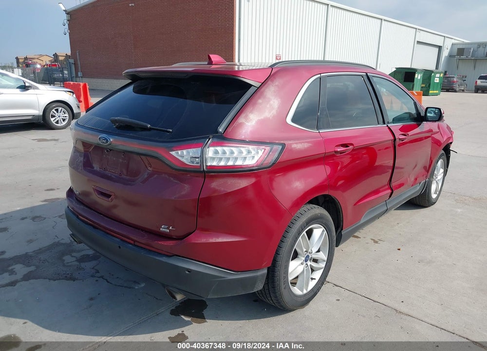 2015 FORD EDGE SEL VIN: 2FMTK4J87FBB53075