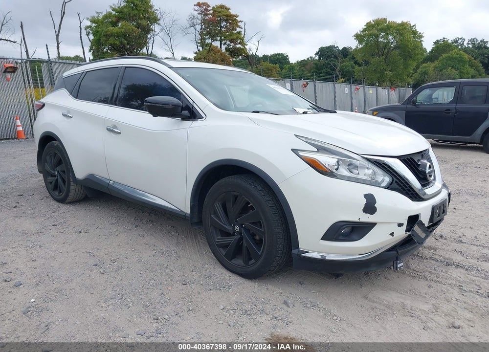 2017 NISSAN MURANO PLATINUM VIN: 5N1AZ2MH3HN148787