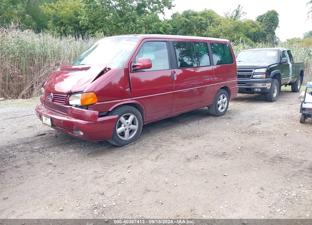 2002 VOLKSWAGEN EUROVAN GLS VIN: WV2KB47012H031974