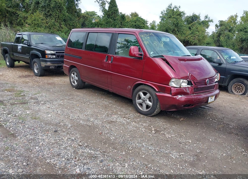 2002 VOLKSWAGEN EUROVAN GLS VIN: WV2KB47012H031974