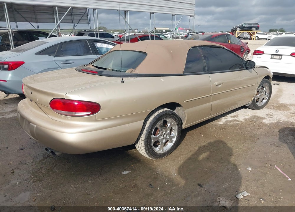 1999 CHRYSLER SEBRING JXI VIN: 3C3EL55H0XT205070