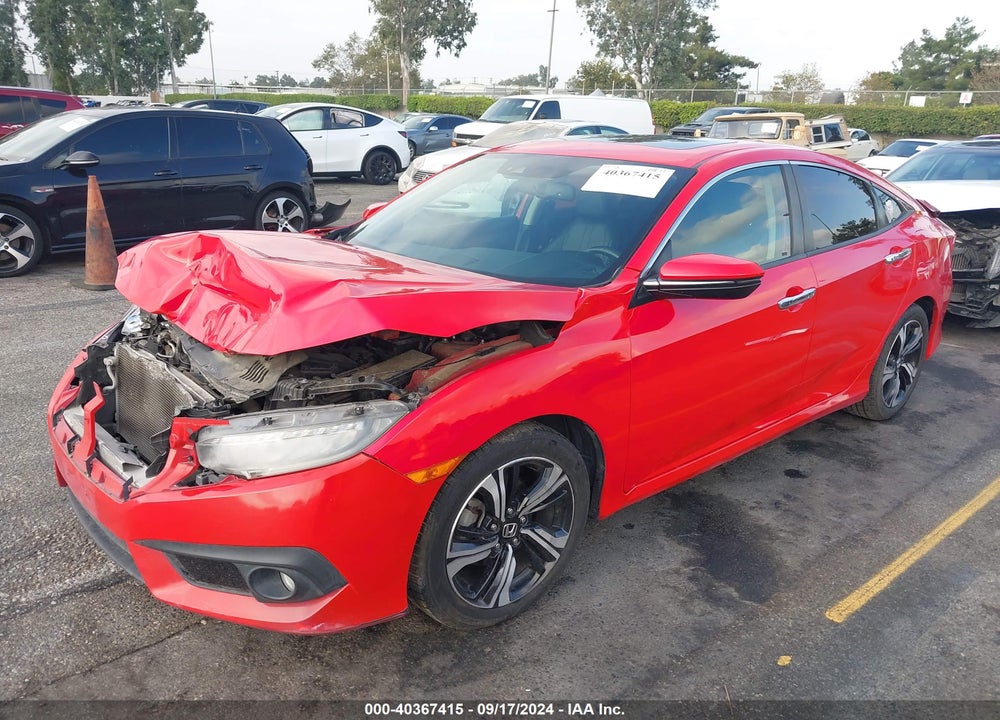 2016 HONDA CIVIC TOURING VIN: 2HGFC1F91GH657555