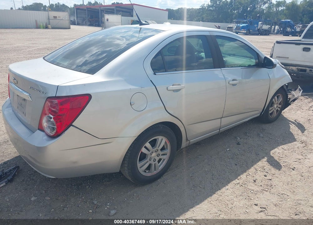 2014 CHEVROLET SONIC LT AUTO VIN: 1G1JC5SH3E4102655