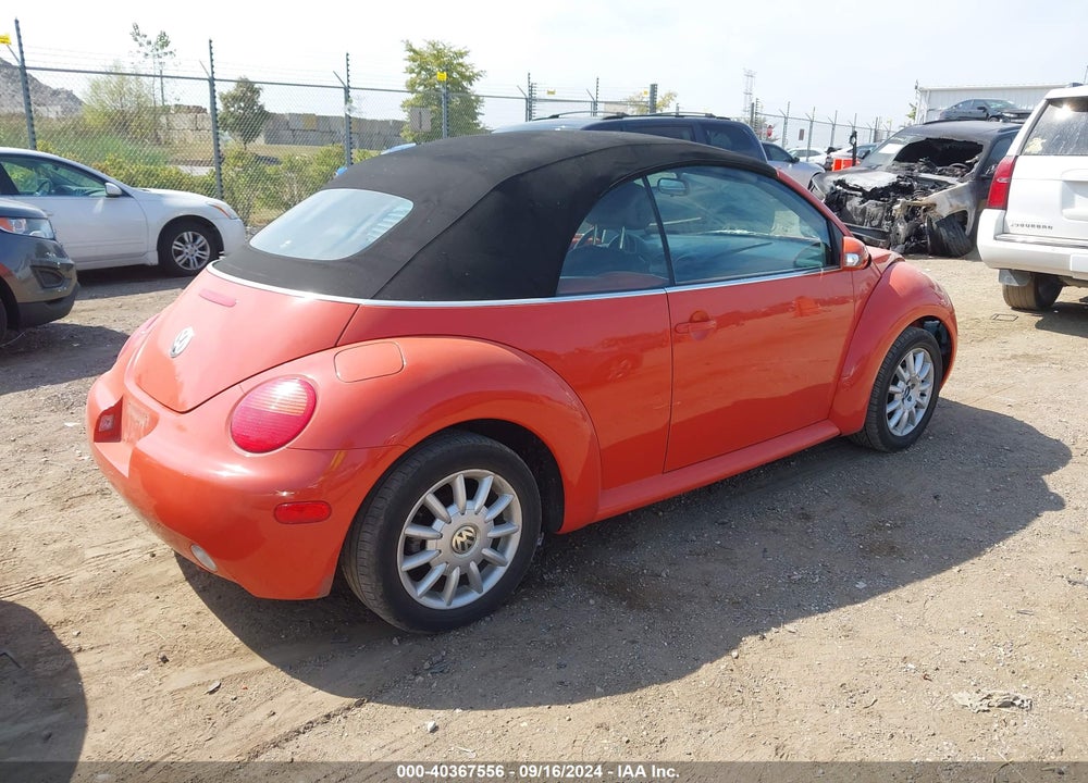 2004 VOLKSWAGEN NEW BEETLE GLS VIN: 3VWCM31Y24M344615