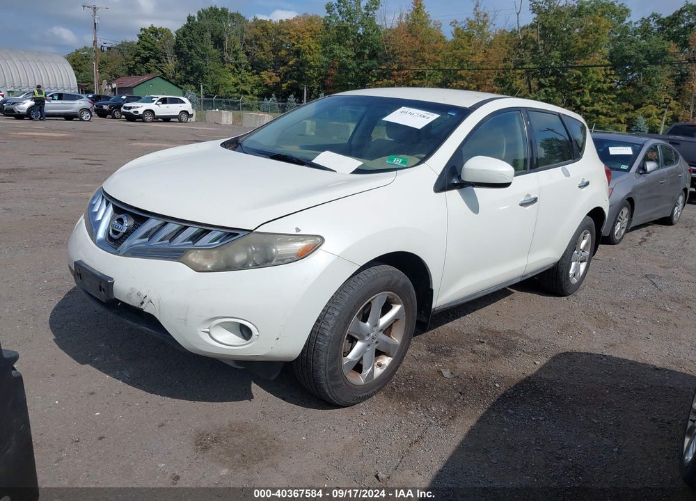 2009 NISSAN MURANO S VIN: JN8AZ18W99W131564