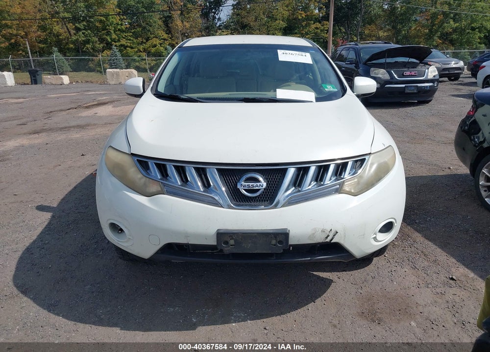 2009 NISSAN MURANO S VIN: JN8AZ18W99W131564
