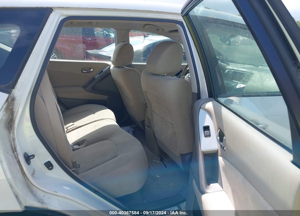 2009 NISSAN MURANO S VIN: JN8AZ18W99W131564