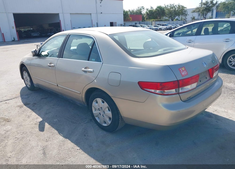 2003 HONDA ACCORD 2.4 LX VIN: 1HGCM56323A110919