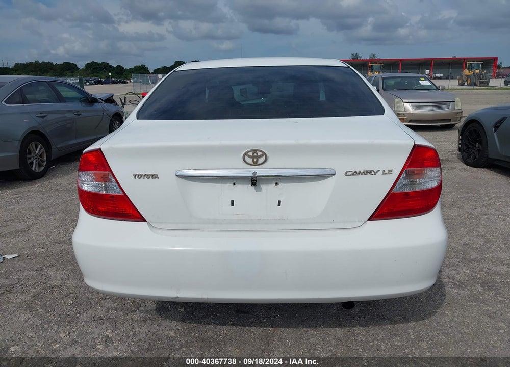 2004 TOYOTA CAMRY LE VIN: 4T1BE32KX4U278893
