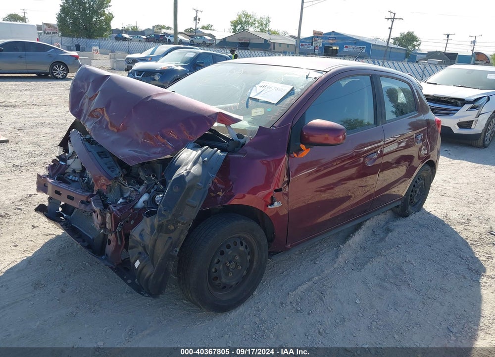 2017 MITSUBISHI MIRAGE ES VIN: ML32A3HJ1HH012579