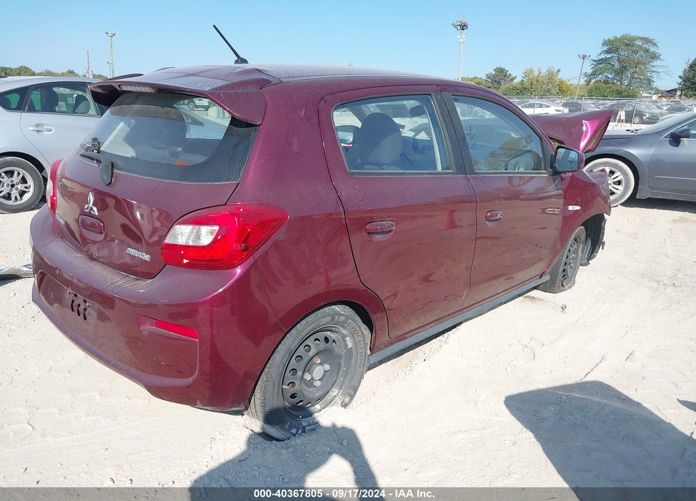 2017 MITSUBISHI MIRAGE ES VIN: ML32A3HJ1HH012579