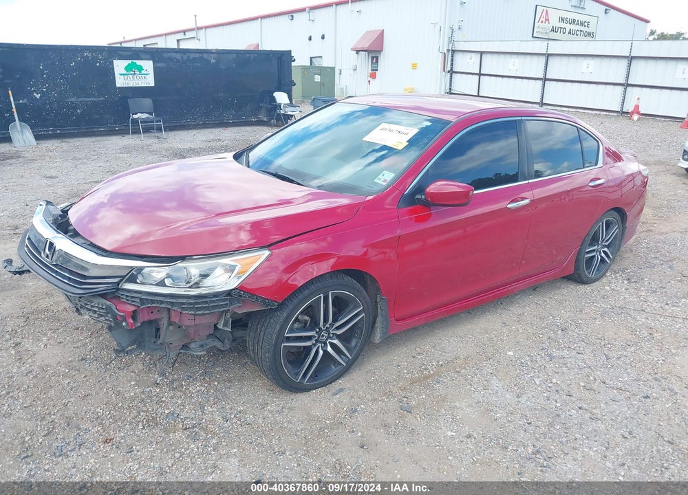 2016 HONDA ACCORD SPORT VIN: 1HGCR2F56GA046021