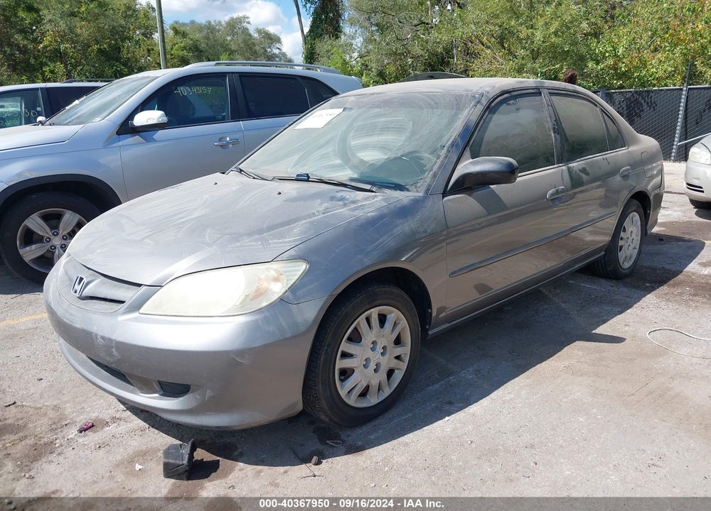 2004 HONDA CIVIC LX VIN: 2HGES16544H633547