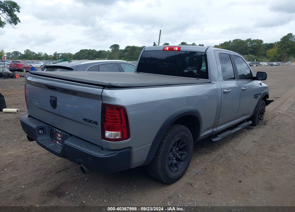 2022 RAM 1500 CLASSIC WARLOCK QUAD CAB 4X4 6'4 BOX VIN: 1C6RR7GTXNS122499
