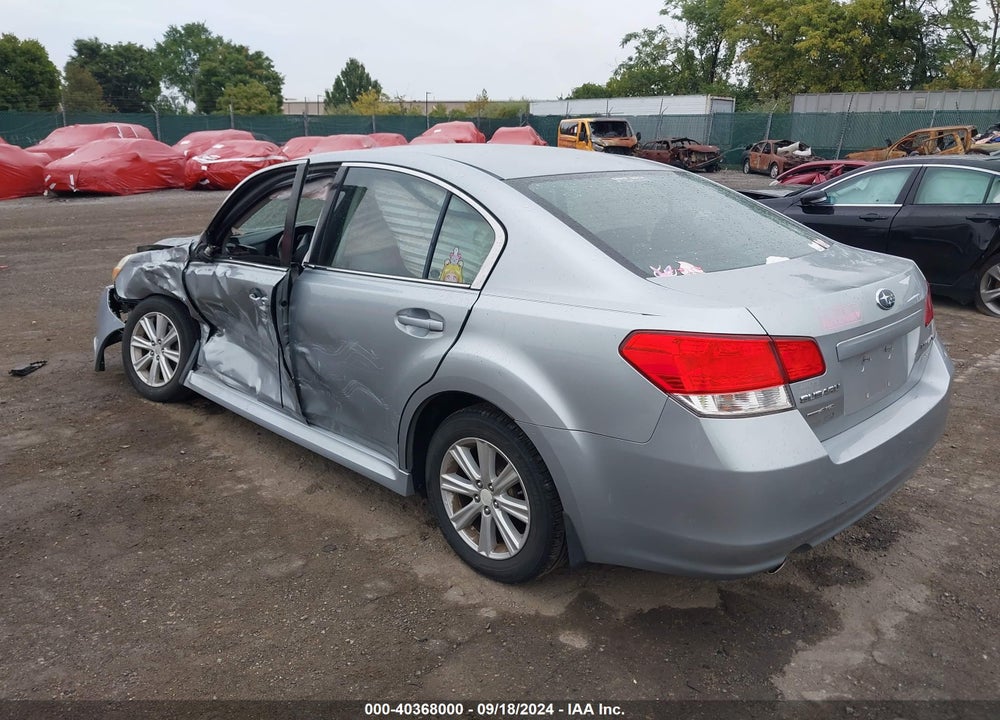 2012 SUBARU LEGACY 2.5I PREMIUM VIN: 4S3BMBC6XC3007436