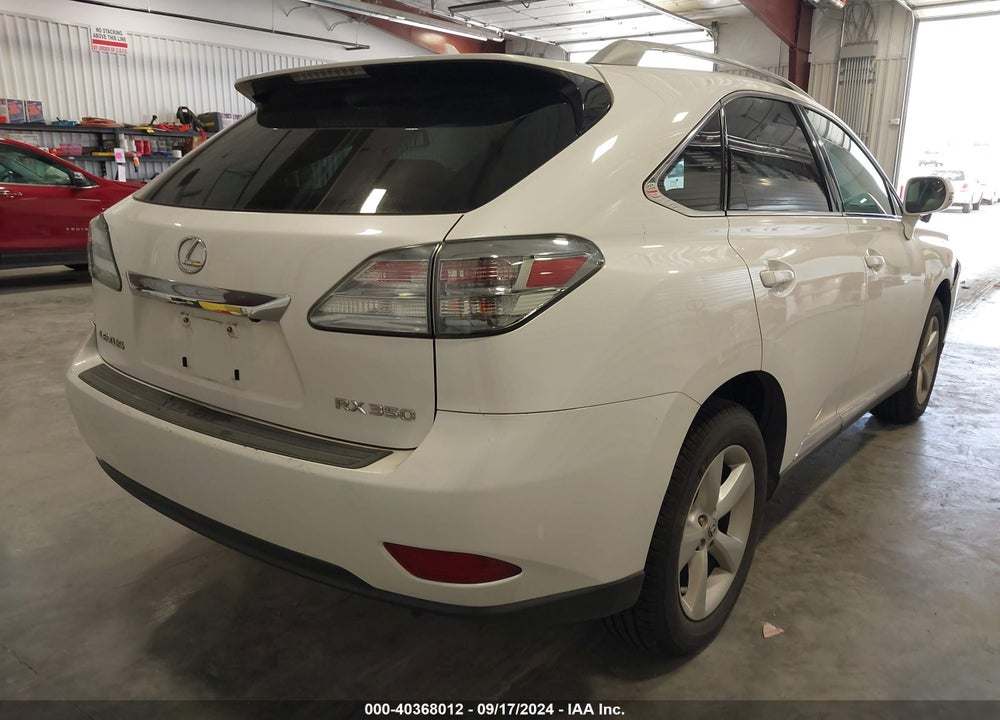 2010 LEXUS RX 350 VIN: 2T2BK1BA9AC020135