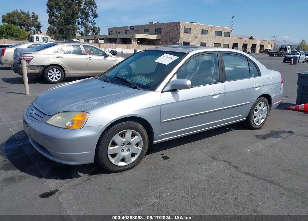 2001 HONDA CIVIC EX VIN: 2HGES26791H584798