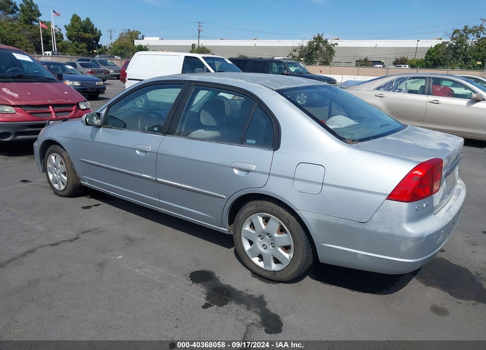 2001 HONDA CIVIC EX VIN: 2HGES26791H584798