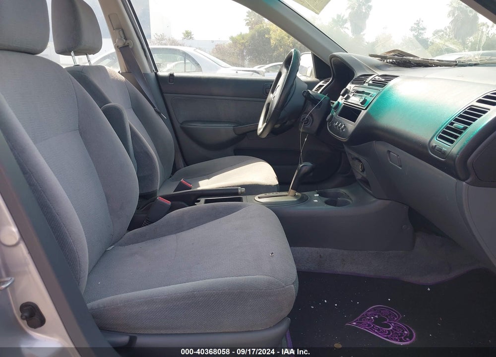 2001 HONDA CIVIC EX VIN: 2HGES26791H584798