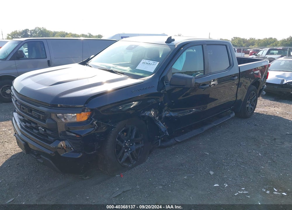 2023 CHEVROLET SILVERADO 1500 4WD SHORT BED CUSTOM VIN: 1GCPDBEK7PZ126841