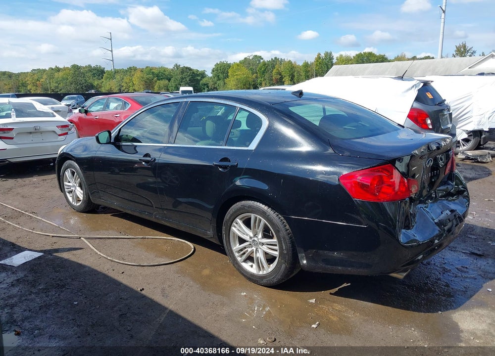 2011 INFINITI G25 JOURNEY VIN: JN1DV6APXBM600993