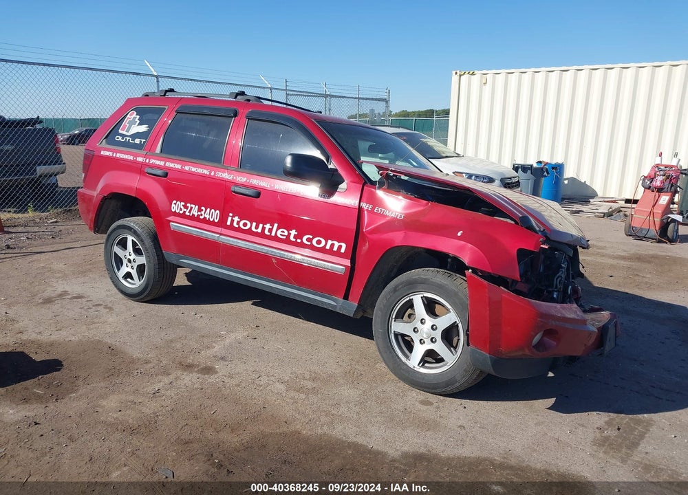 2005 JEEP GRAND CHEROKEE LAREDO VIN: 1J4HR48NX5C668338