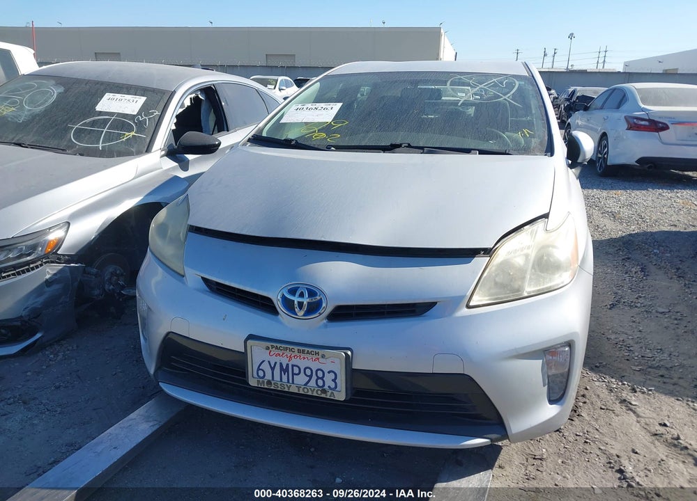 2013 TOYOTA PRIUS THREE VIN: JTDKN3DU3D0337423