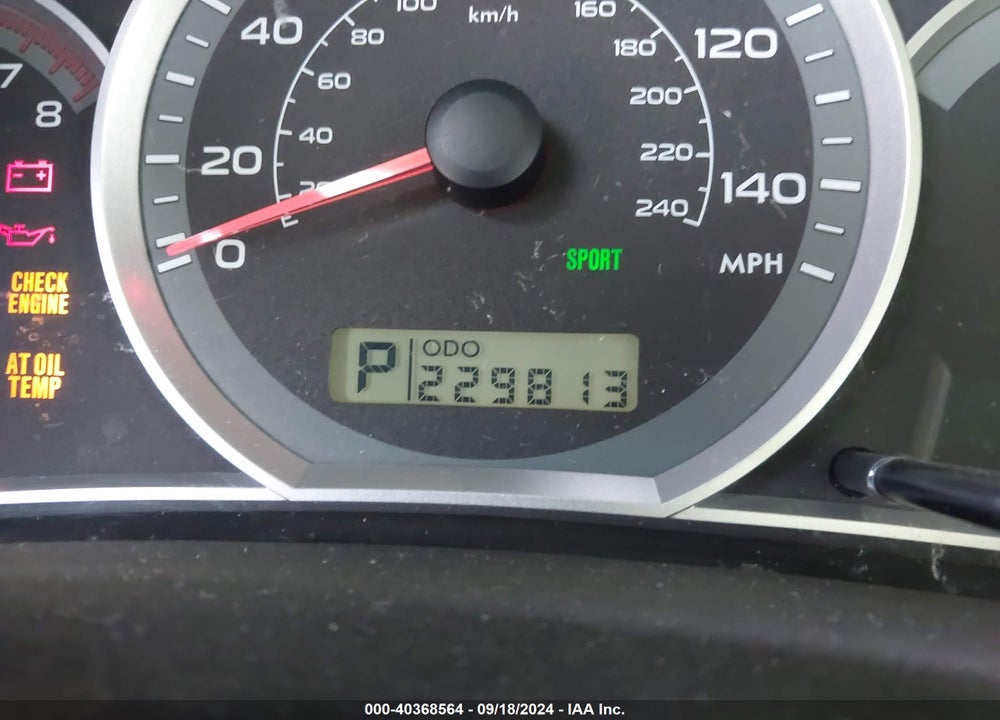 2009 SUBARU IMPREZA OUTBACK SPORT VIN: JF1GH63679H813494