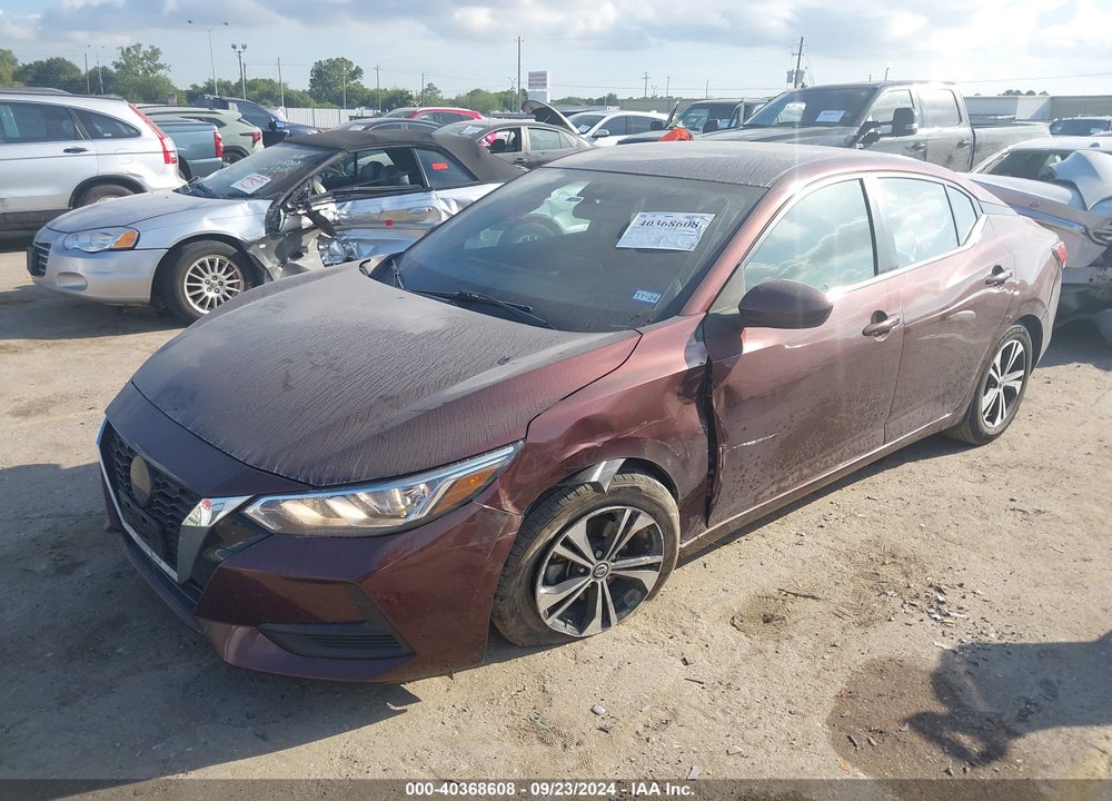 2022 NISSAN SENTRA SV XTRONIC CVT VIN: 3N1AB8CV2NY223709