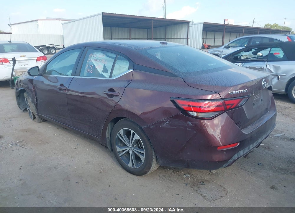 2022 NISSAN SENTRA SV XTRONIC CVT VIN: 3N1AB8CV2NY223709