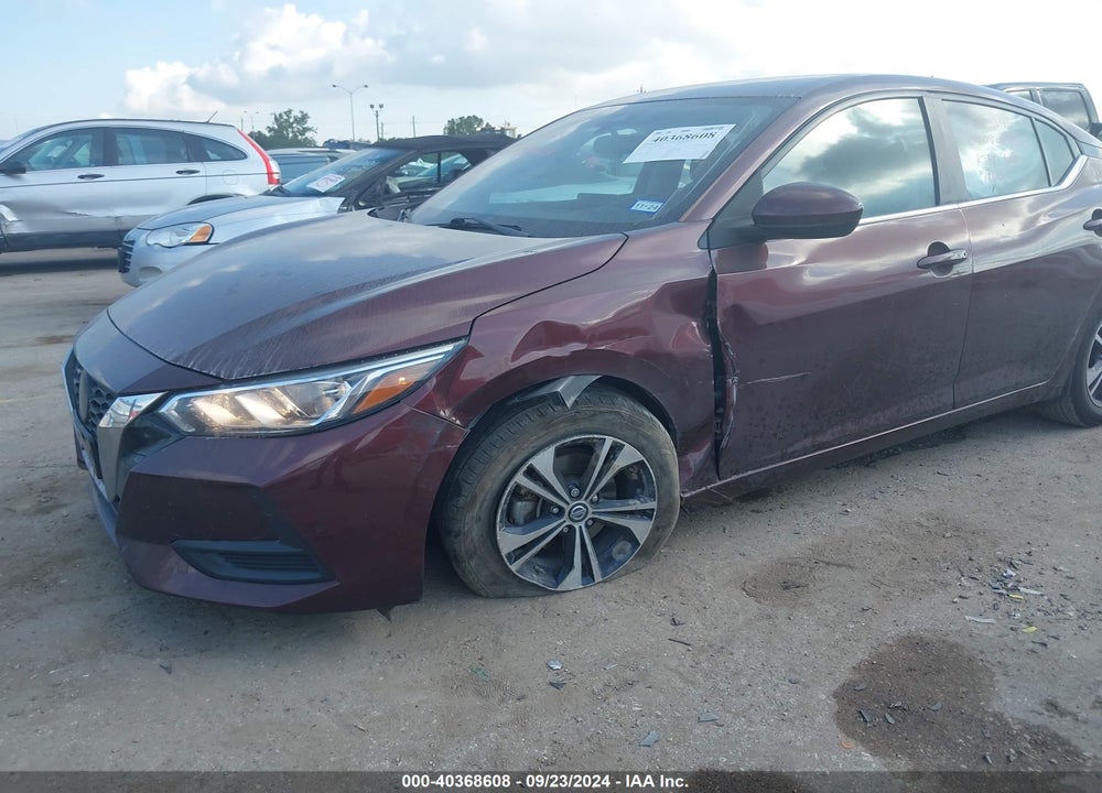 2022 NISSAN SENTRA SV XTRONIC CVT VIN: 3N1AB8CV2NY223709