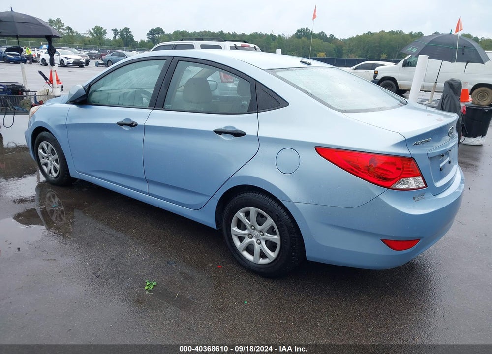 2012 HYUNDAI ACCENT GLS VIN: KMHCT4AE0CU041209