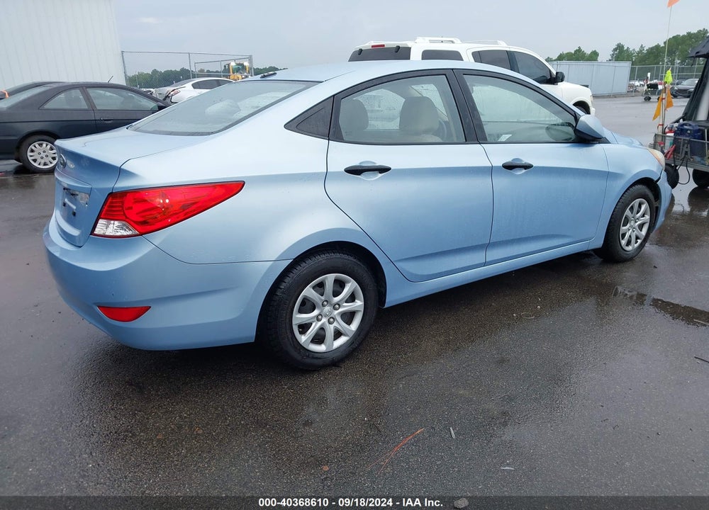 2012 HYUNDAI ACCENT GLS VIN: KMHCT4AE0CU041209