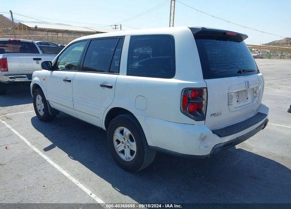 2007 HONDA PILOT LX VIN: 5FNYF28107B027320