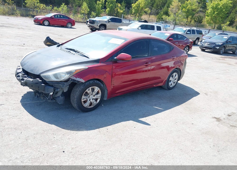 2016 HYUNDAI ELANTRA SE VIN: 5NPDH4AE9GH784607