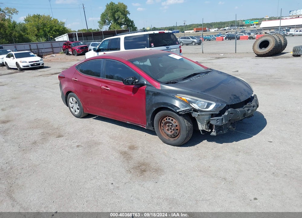 2016 HYUNDAI ELANTRA SE VIN: 5NPDH4AE9GH784607