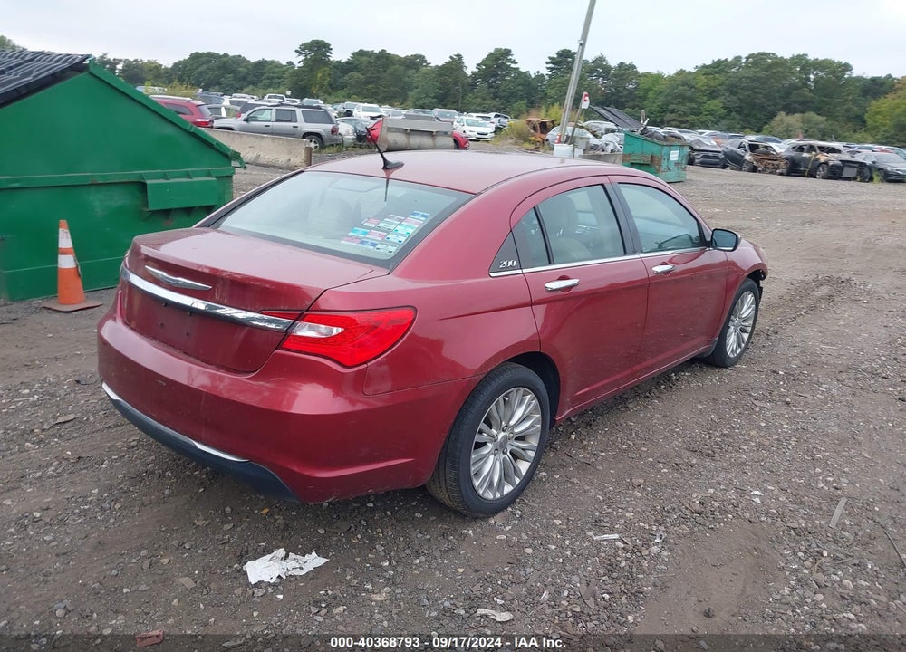 2012 CHRYSLER 200 VIN: 1C3CCBCB0CN117019