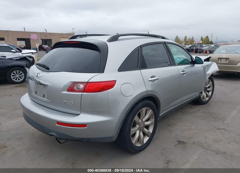 2003 INFINITI FX35 VIN: JNRAS08W23X000729