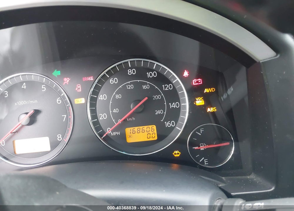2003 INFINITI FX35 VIN: JNRAS08W23X000729