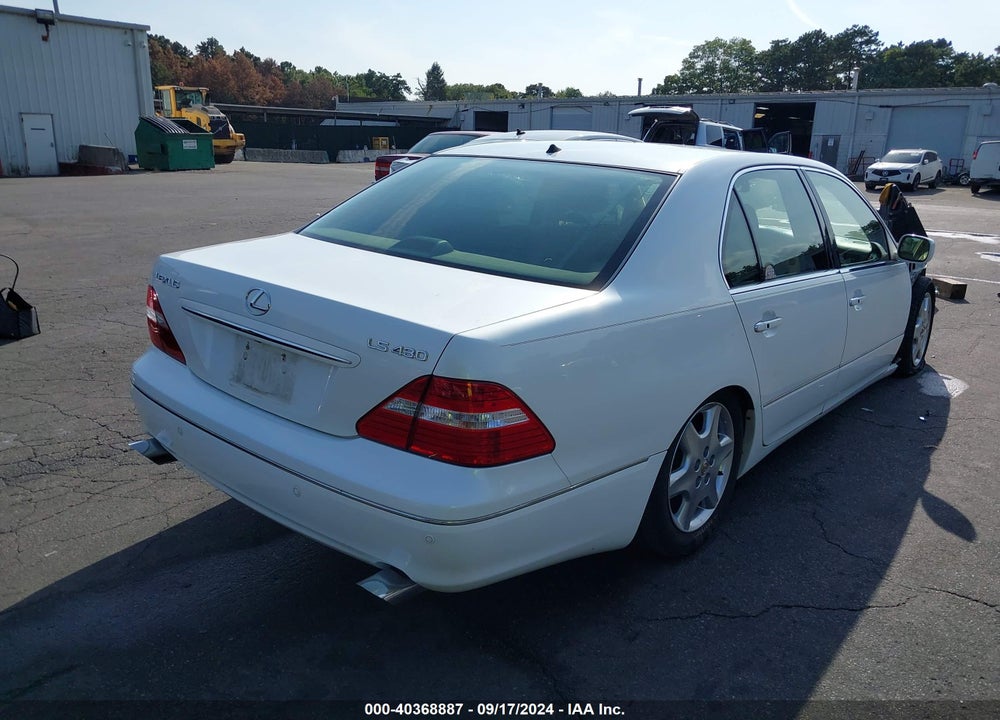 2004 LEXUS LS 430 VIN: JTHBN36F240135587