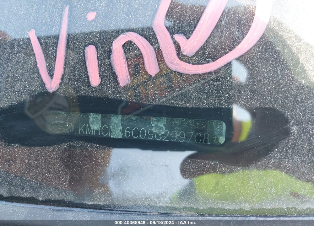 2009 HYUNDAI ACCENT GLS VIN: KMHCN46C09U299708
