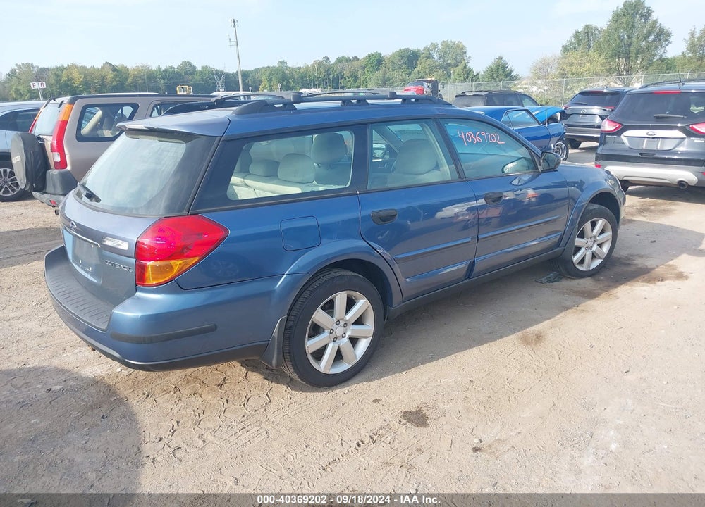 2007 SUBARU OUTBACK 2.5I VIN: 4S4BP61C677324292