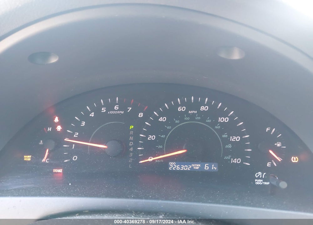 2009 TOYOTA CAMRY LE VIN: 4T4BE46K39R113684