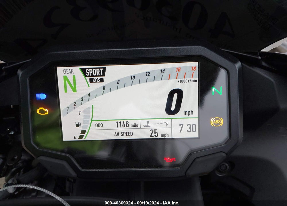 2024 KAWASAKI ZX636 K VIN: JKBZXJJ18RA008375