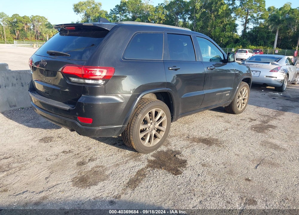 2016 JEEP GRAND CHEROKEE LIMITED 75TH ANNIVERSARY VIN: 1C4RJEBG5GC480248