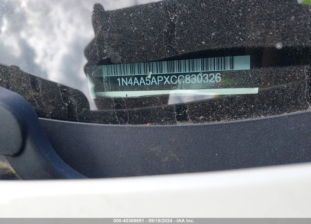 2012 NISSAN MAXIMA 3.5 SV VIN: 1N4AA5APXCC830326