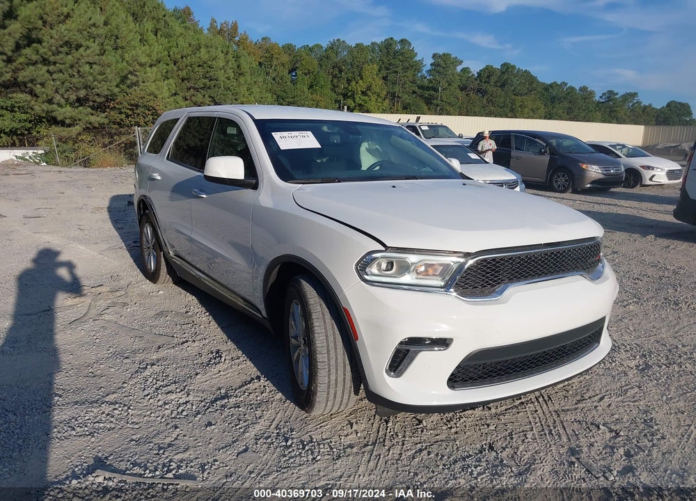 2021 DODGE DURANGO SXT RWD VIN: 1C4RDHAG1MC761856