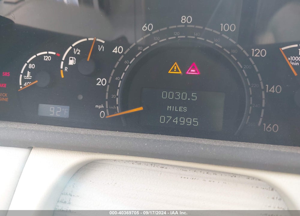 2005 MERCEDES-BENZ CL 600 VIN: WDBPJ76J65A044766